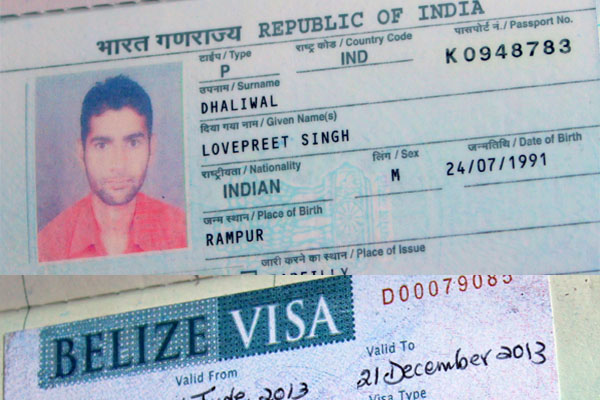 Indian national, Lovepreet Singh Dhaliwal, 22, charged after attempting to  use a fake visa | Amandala Newspaper