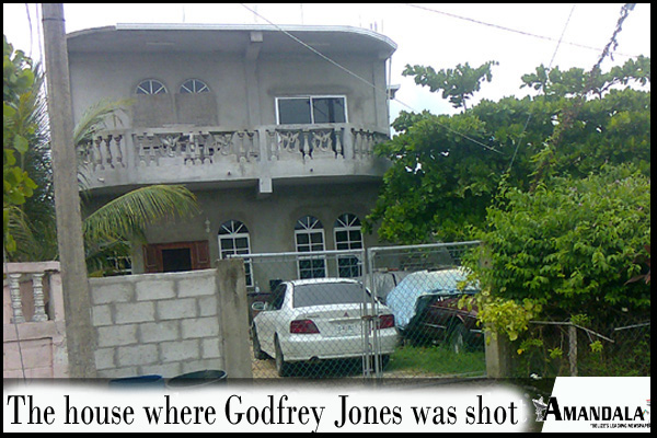 House where Godfrey Jones was shot