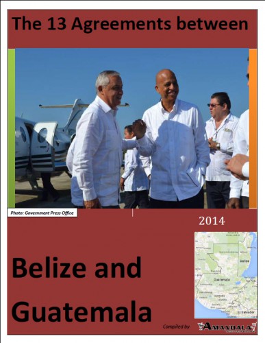 13 Agreements - Belize and Guatemala 2014 - COVER - Jpg