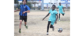 Kent Noralez (r ) of Ladyville Rising Stars scored 3 goals vs Blazing Strikers